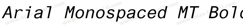 Arial Monospaced MT Bold字体转换